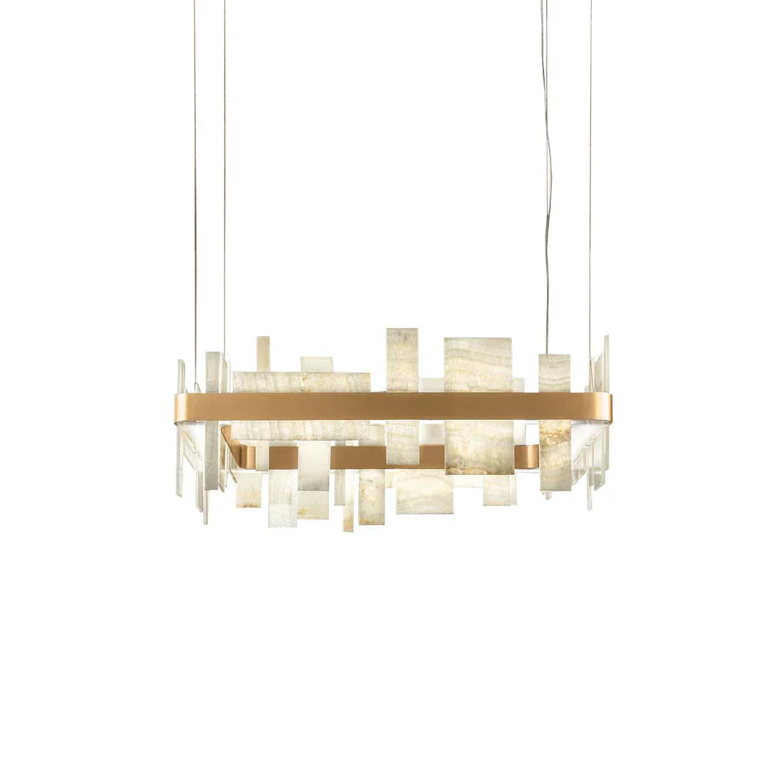 Geometric Alabaster Chandelier