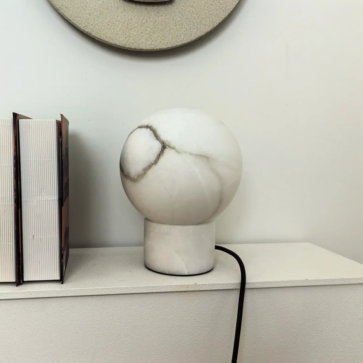 Alabaster Athena Ball Table Lamp