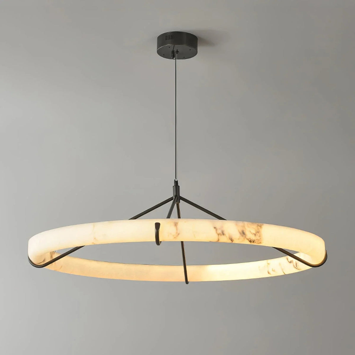 Alabaster Aura Circular Chandelier