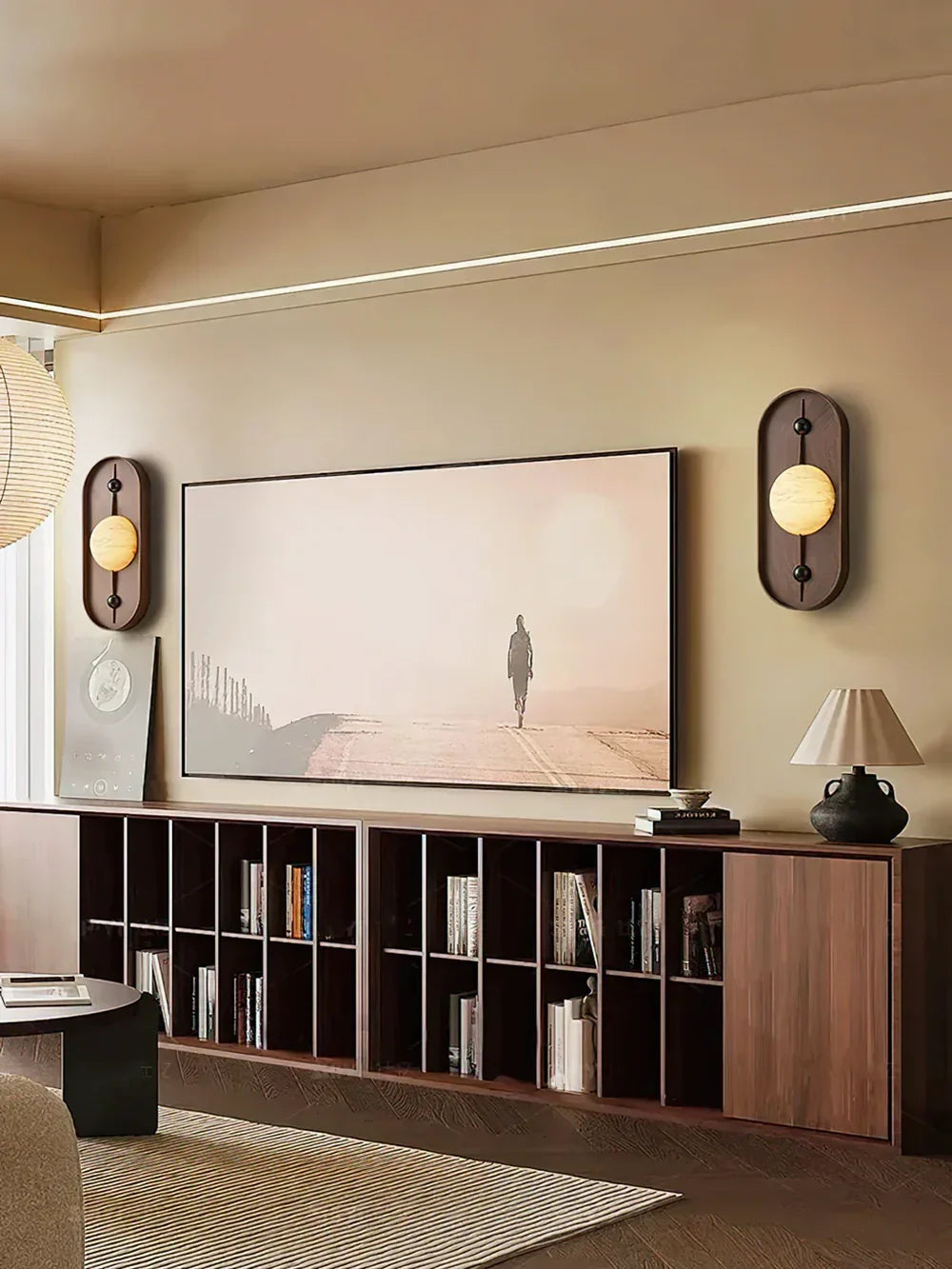 Alabaster Bezel Wall Lamp
