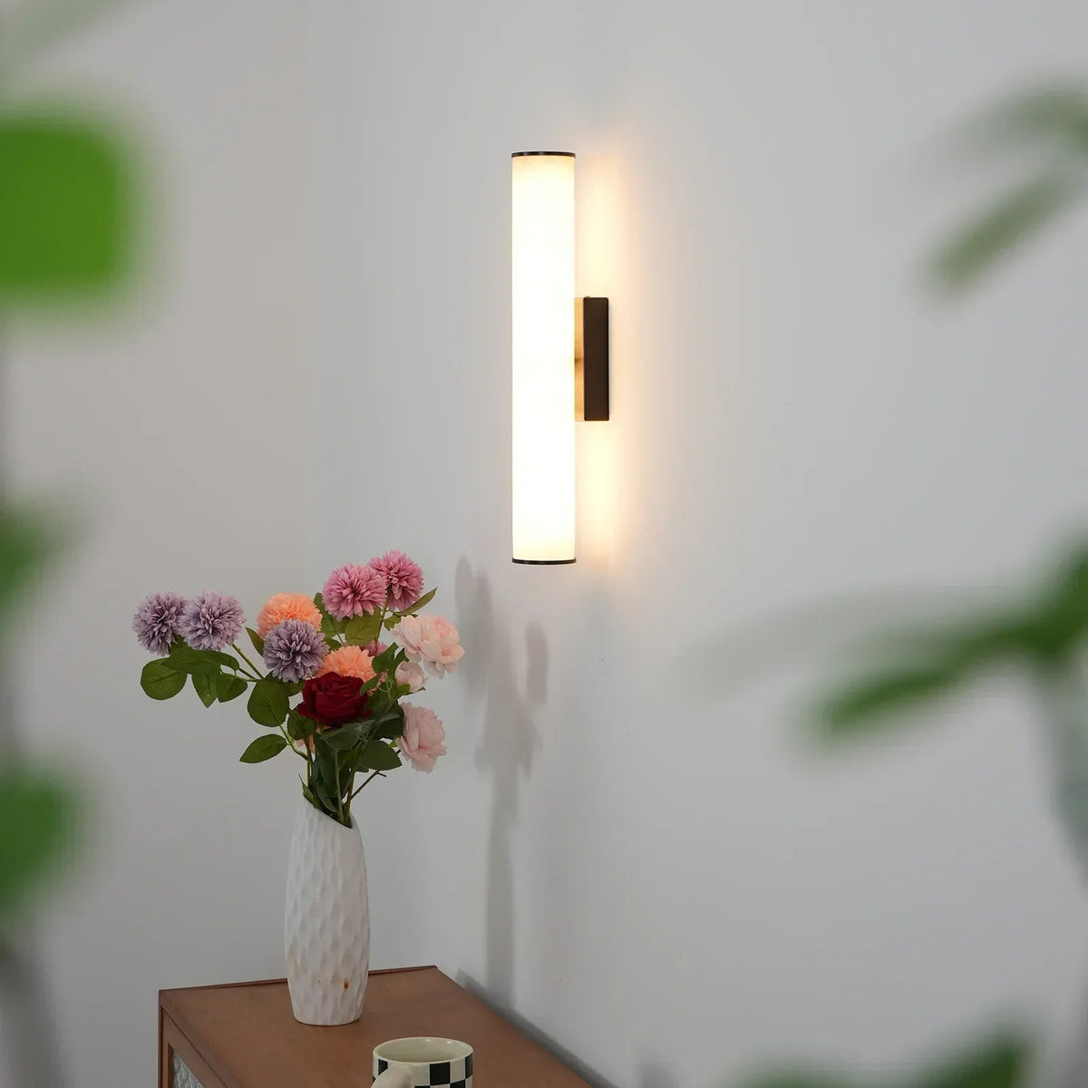 Alabaster Callisto Cylindrical Wall Lamp
