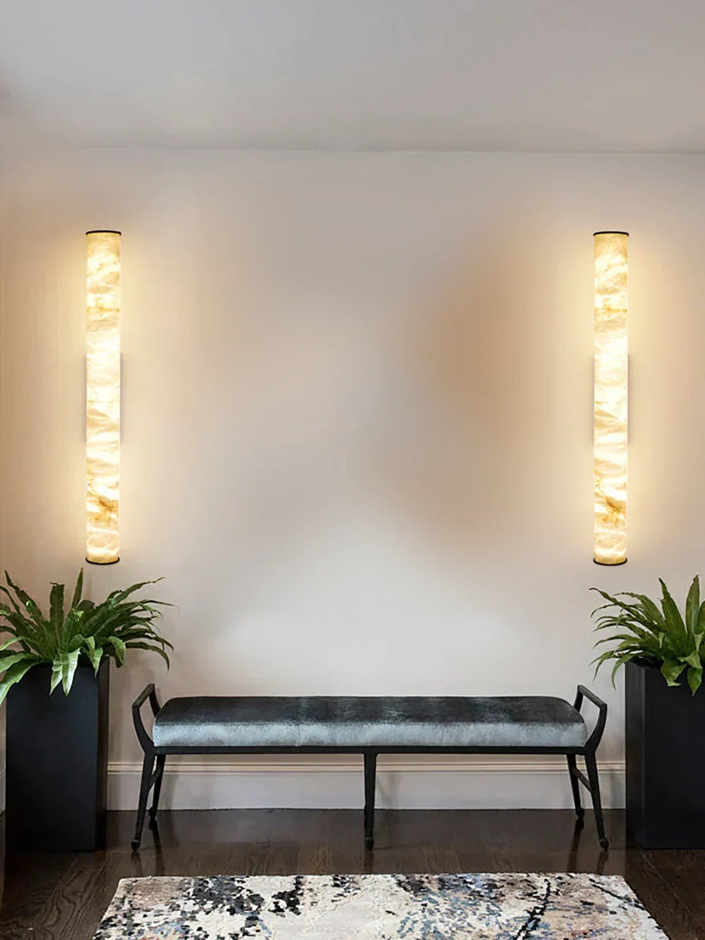 Alabaster Callisto Cylindrical Wall Lamp