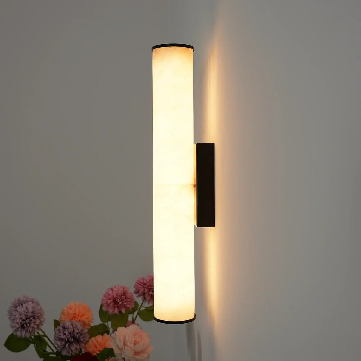 Alabaster Callisto Cylindrical Wall Lamp