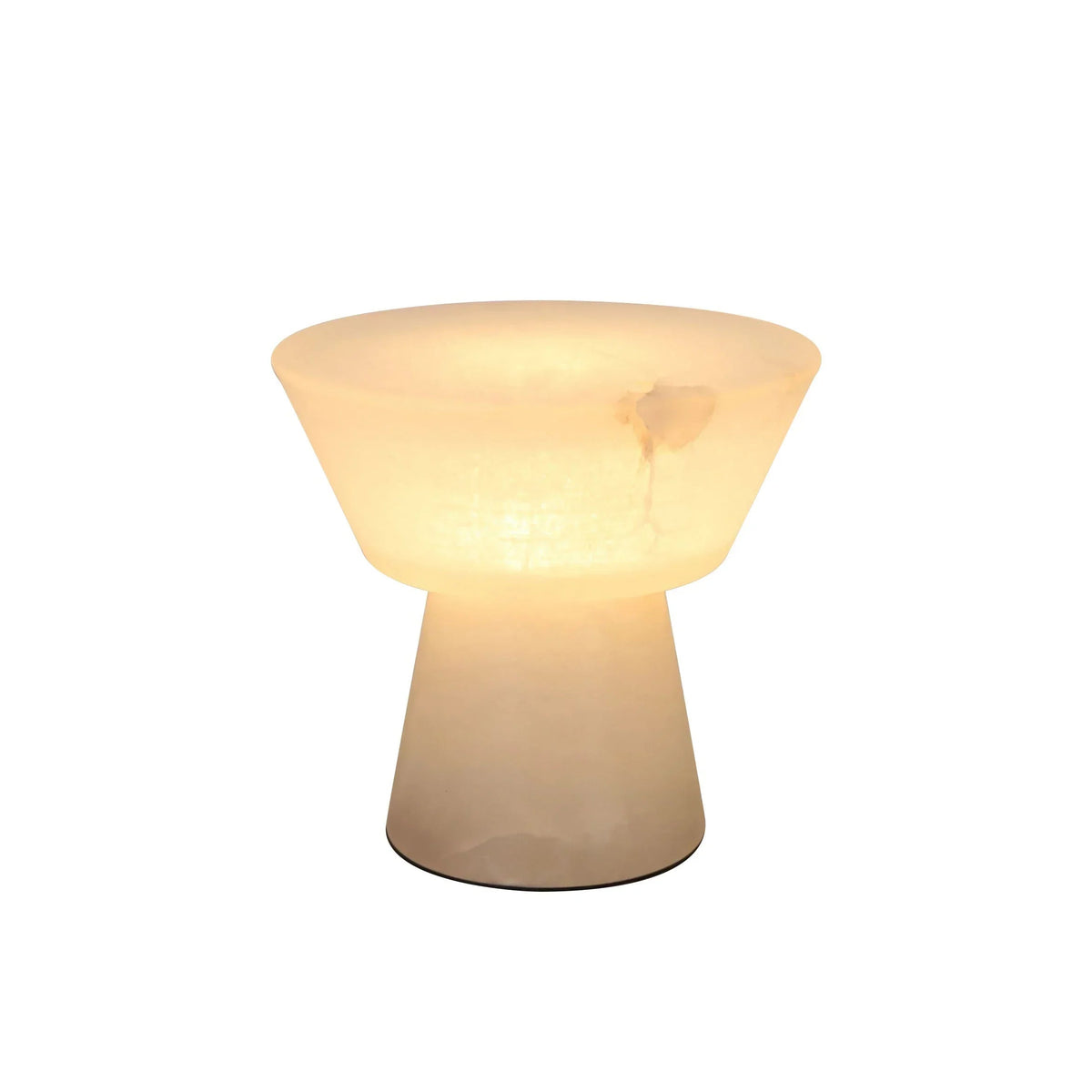 Alabaster Conical Table Lamp