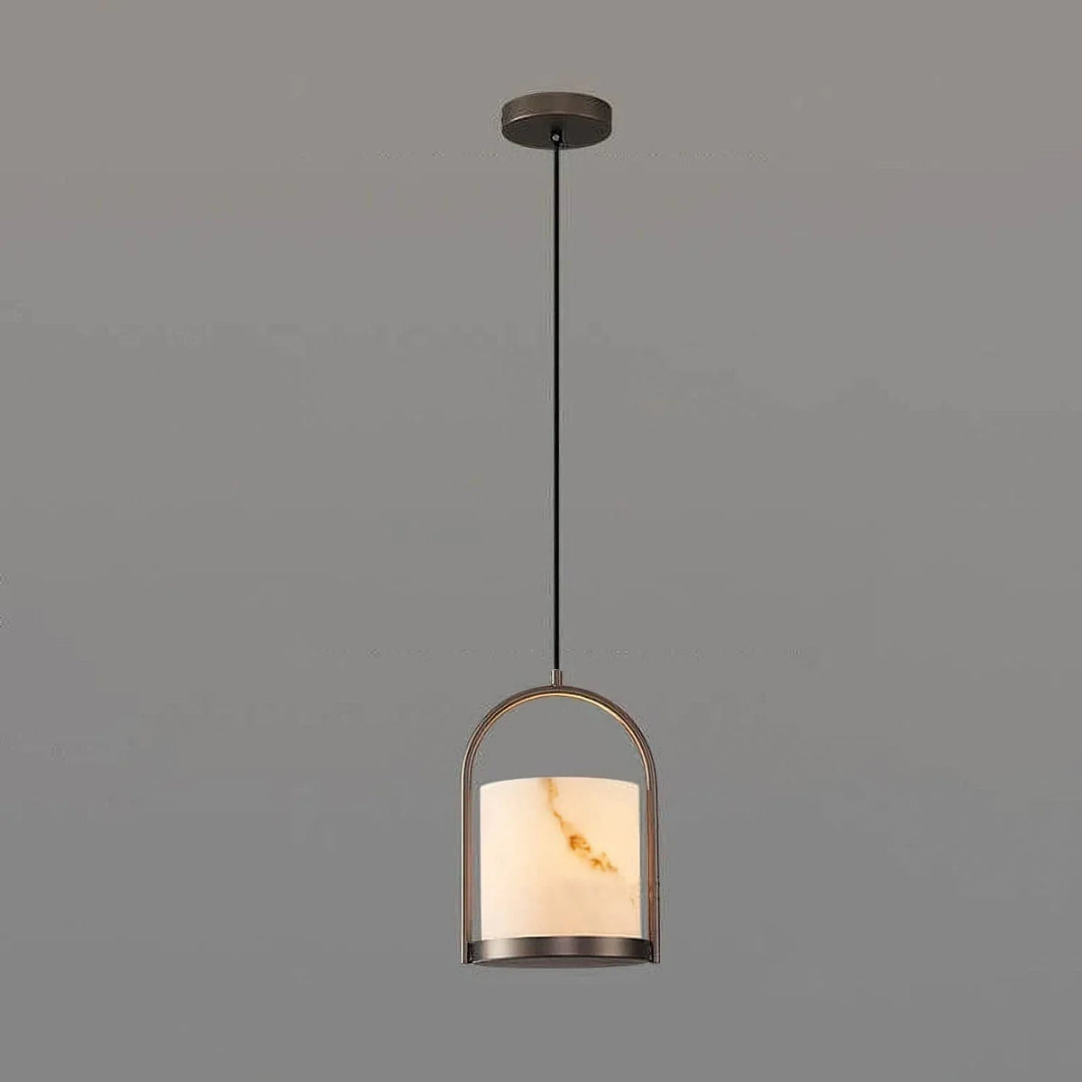 Alabaster Cylinder Pendant Light