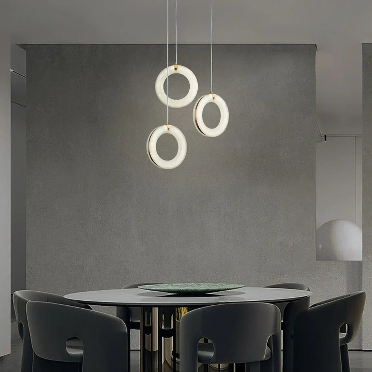 Alabaster Duplex Staircase Pendant Light