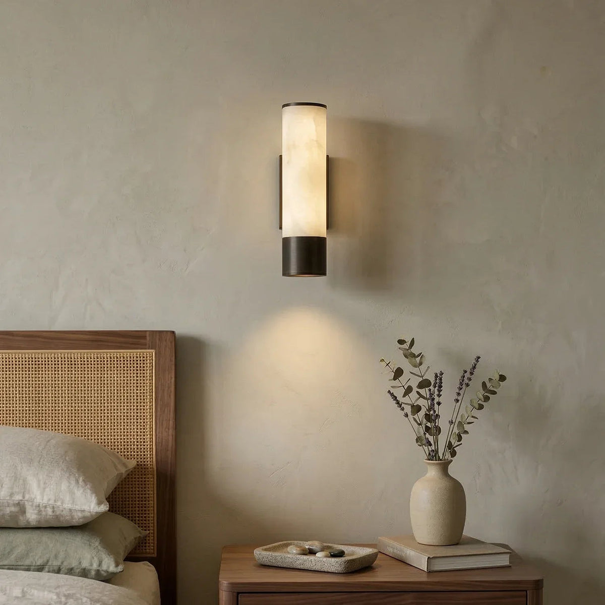 Alabaster Elara Cylindrical Wall Lamp