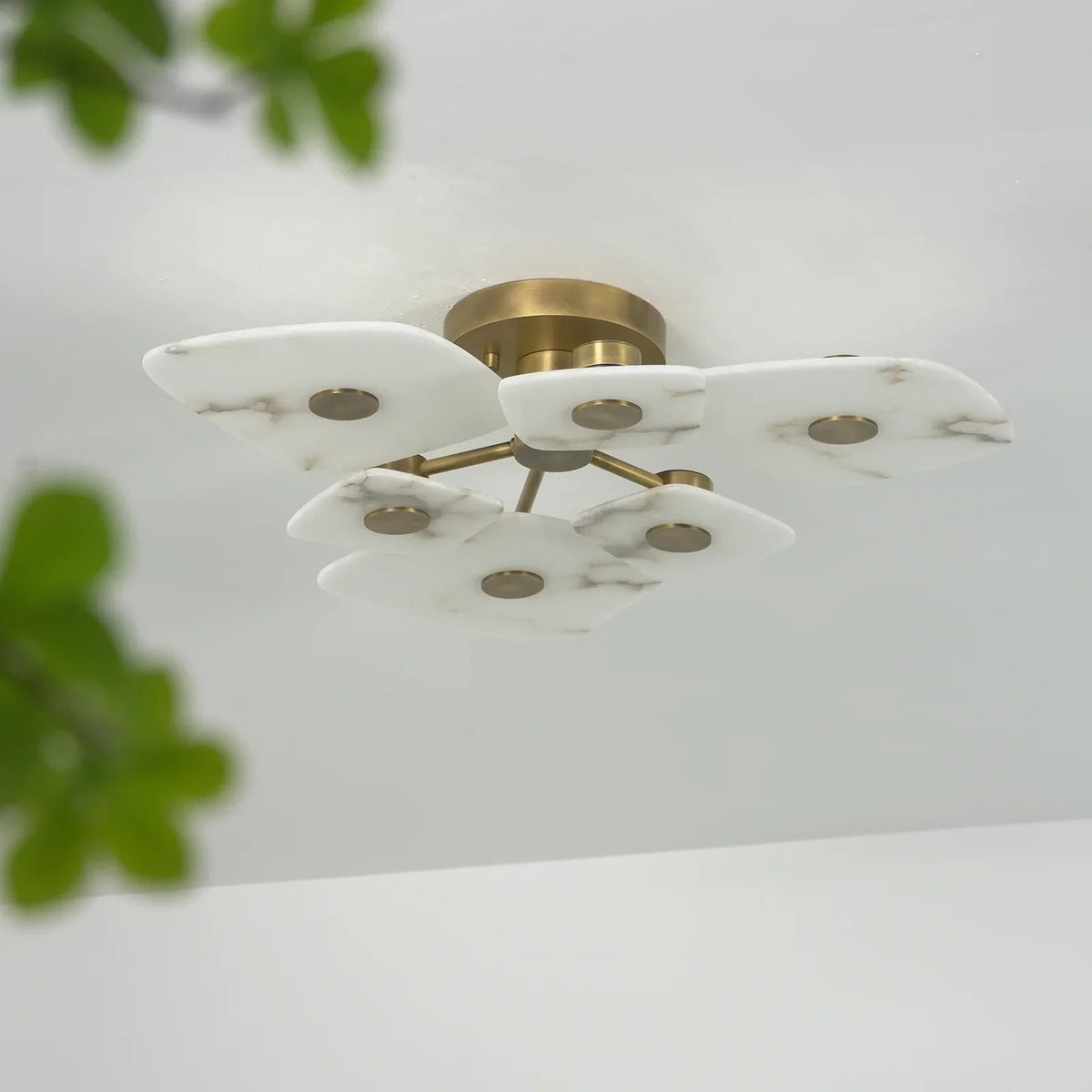 Alabaster Holmdel Ceiling Lamp