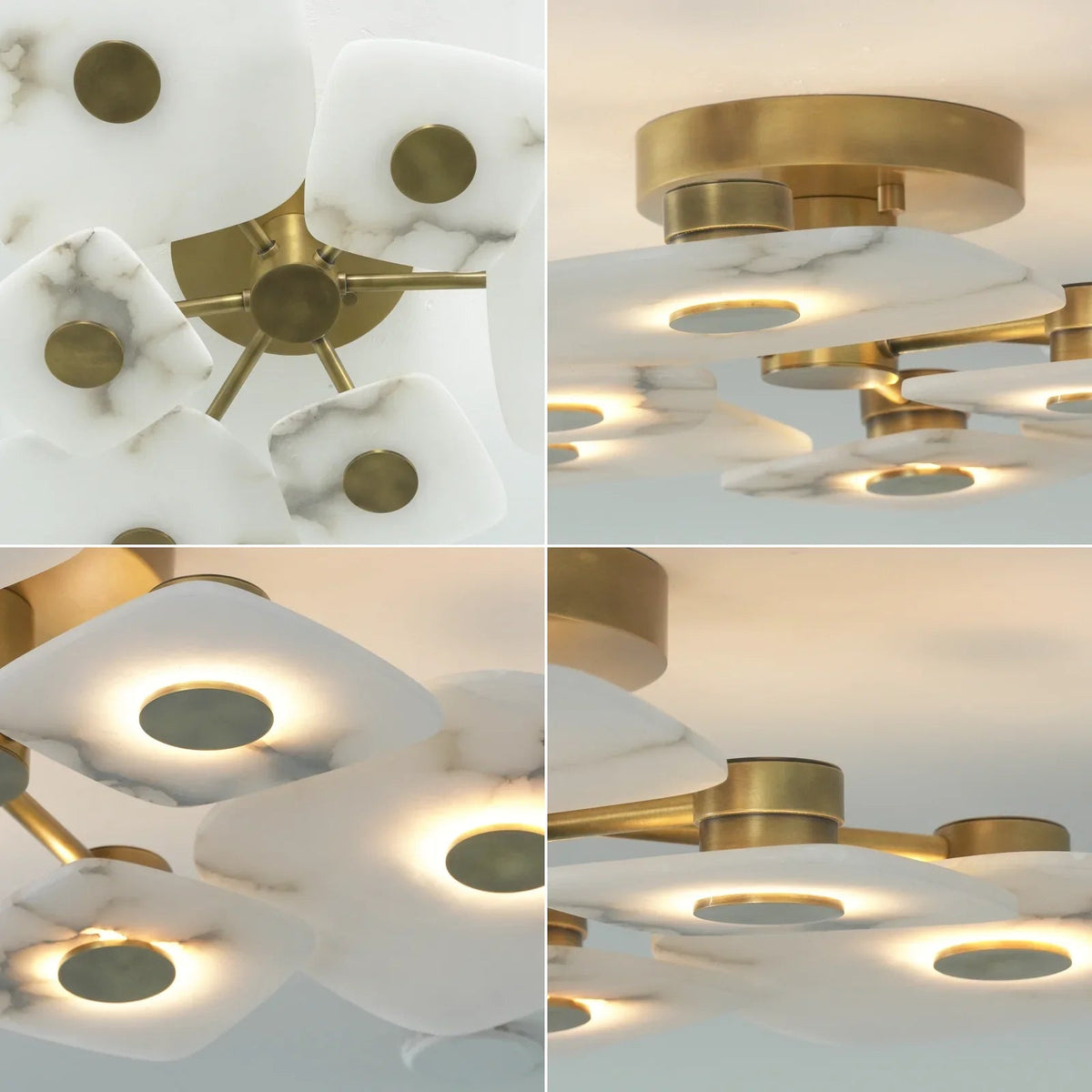 Alabaster Holmdel Ceiling Lamp