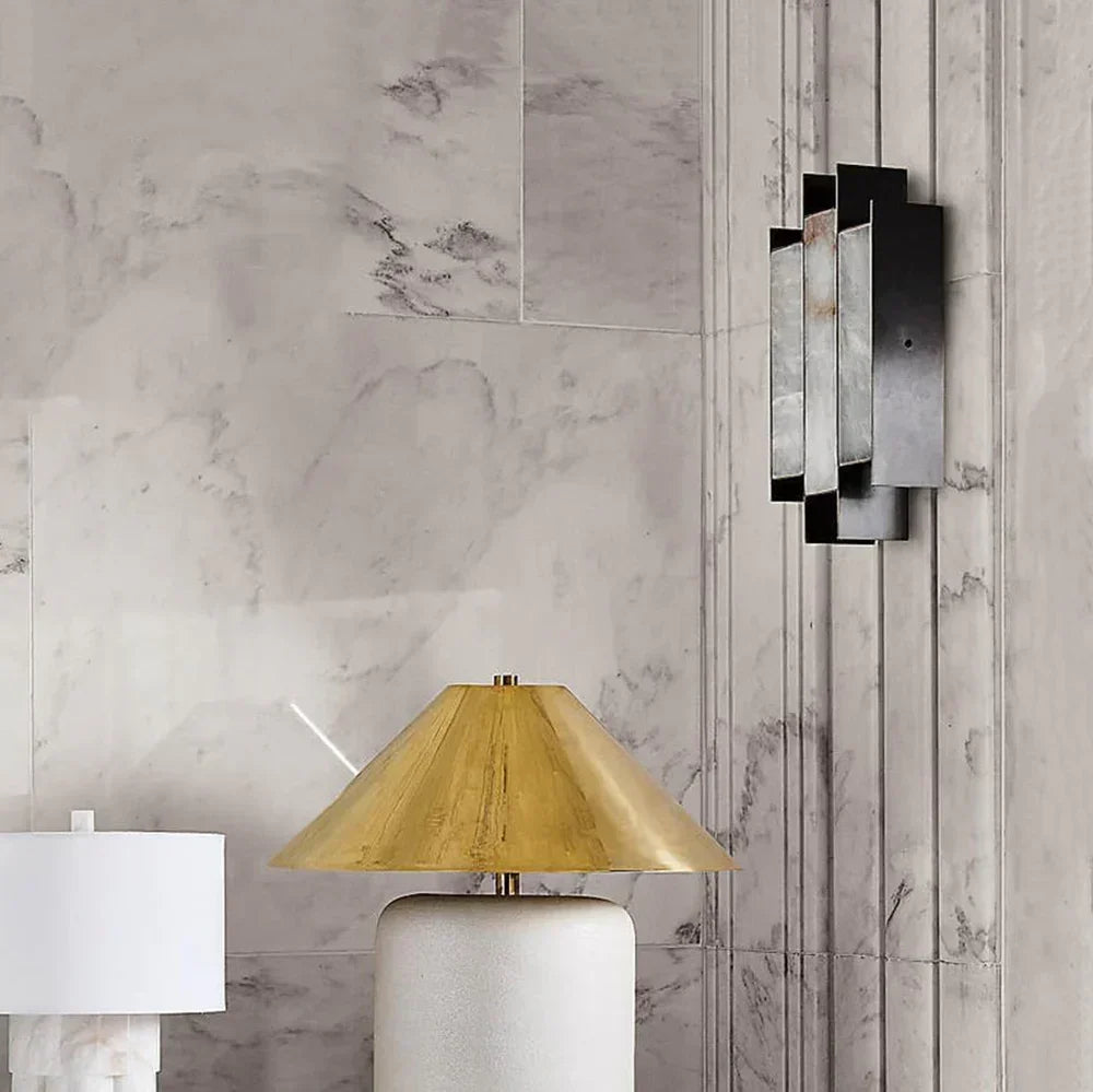 Alabaster Kamila Rectangle Wall Lamp