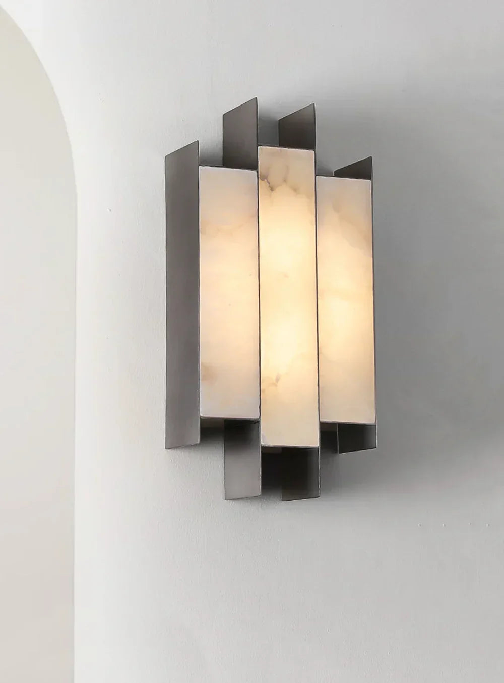 Alabaster Kamila Rectangle Wall Lamp