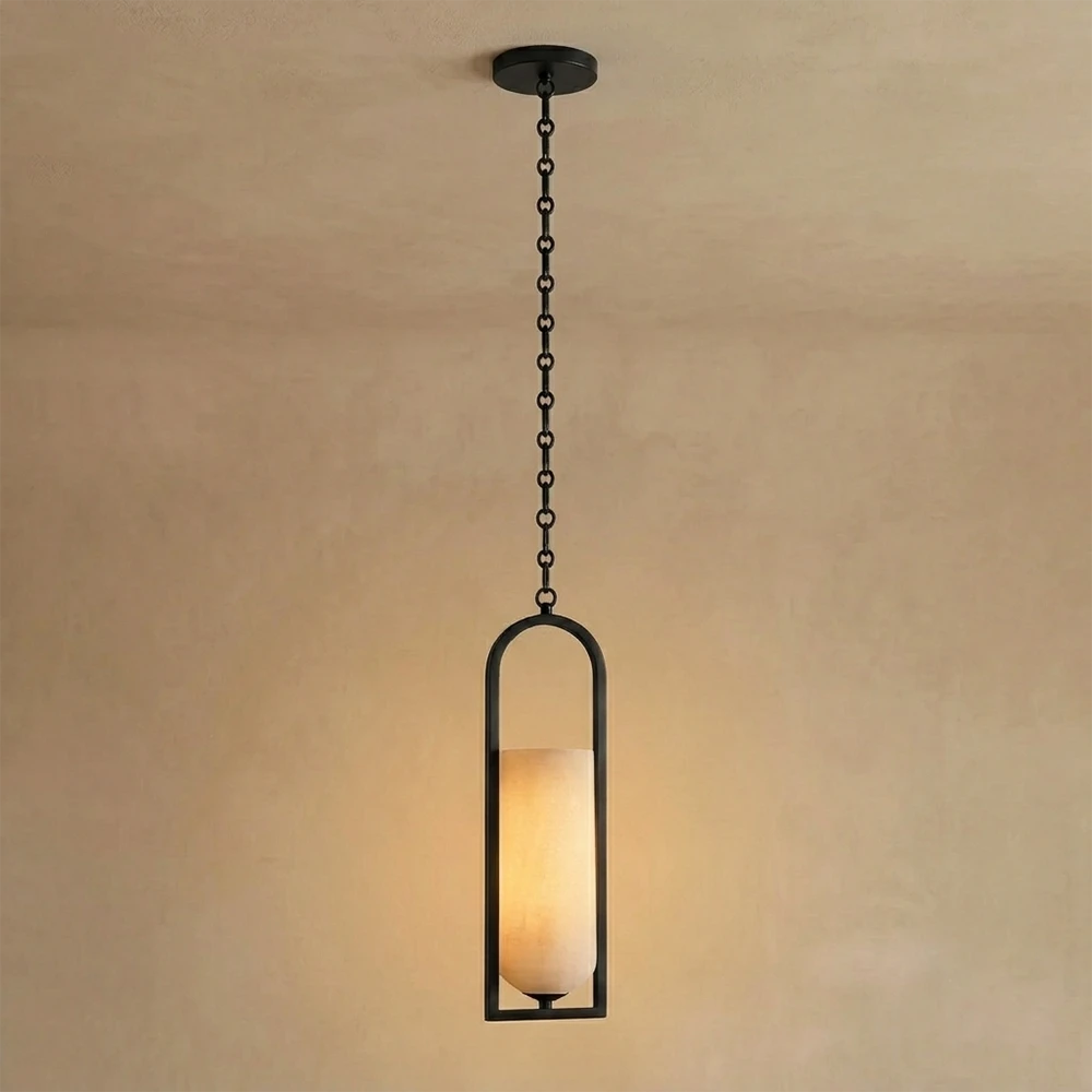 Alabaster Melange Small Chain Chandelier