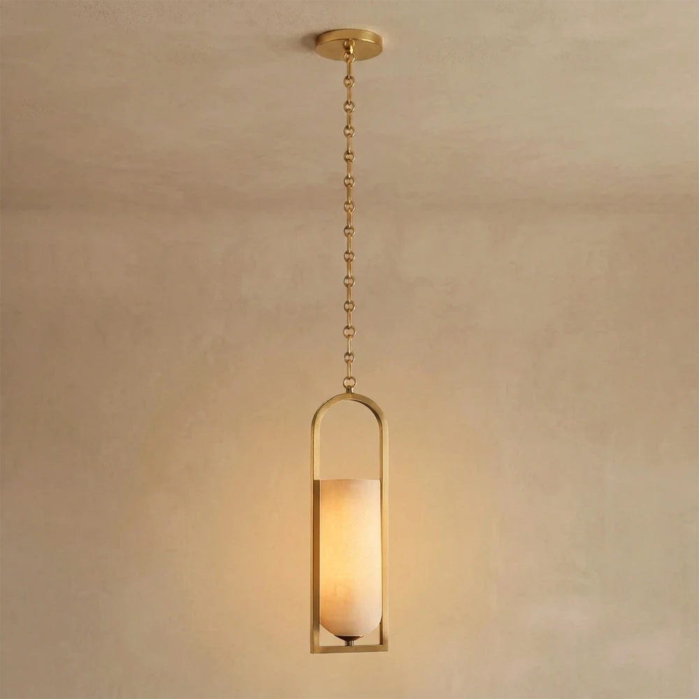 Alabaster Melange Small Chain Chandelier