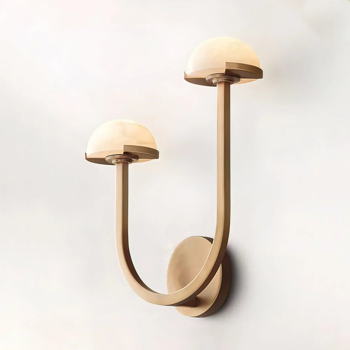 Alabaster Mushroom Wall Lamp