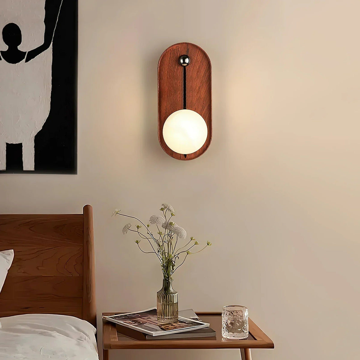 Alabaster Odis Spherical Wall Lamp