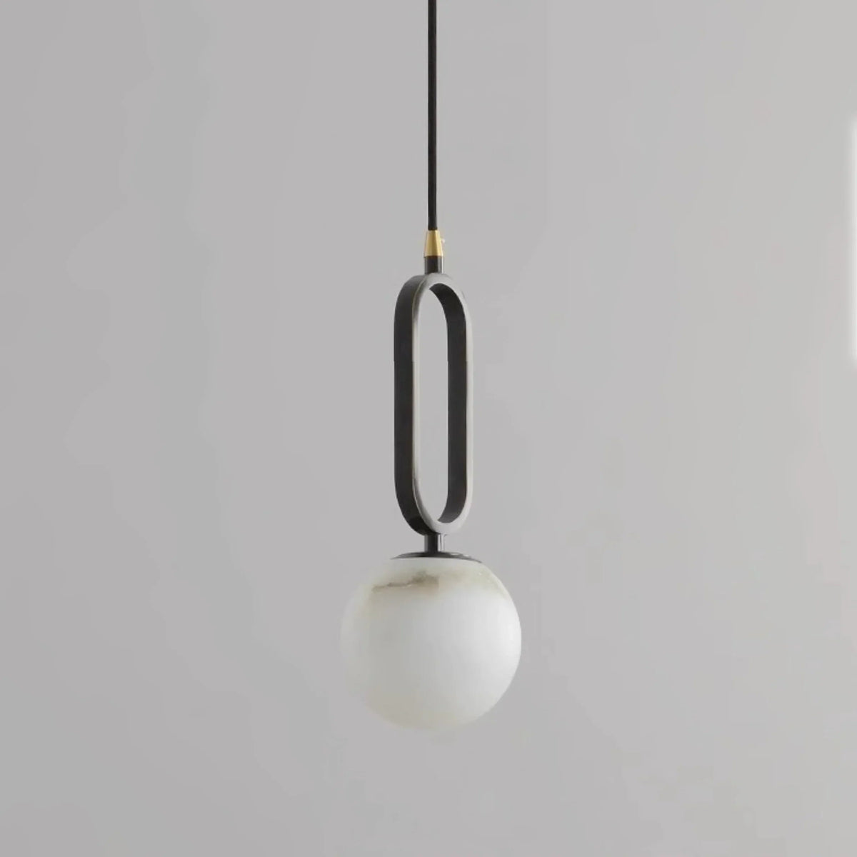 Alabaster Oval Ring Pendant Lamp
