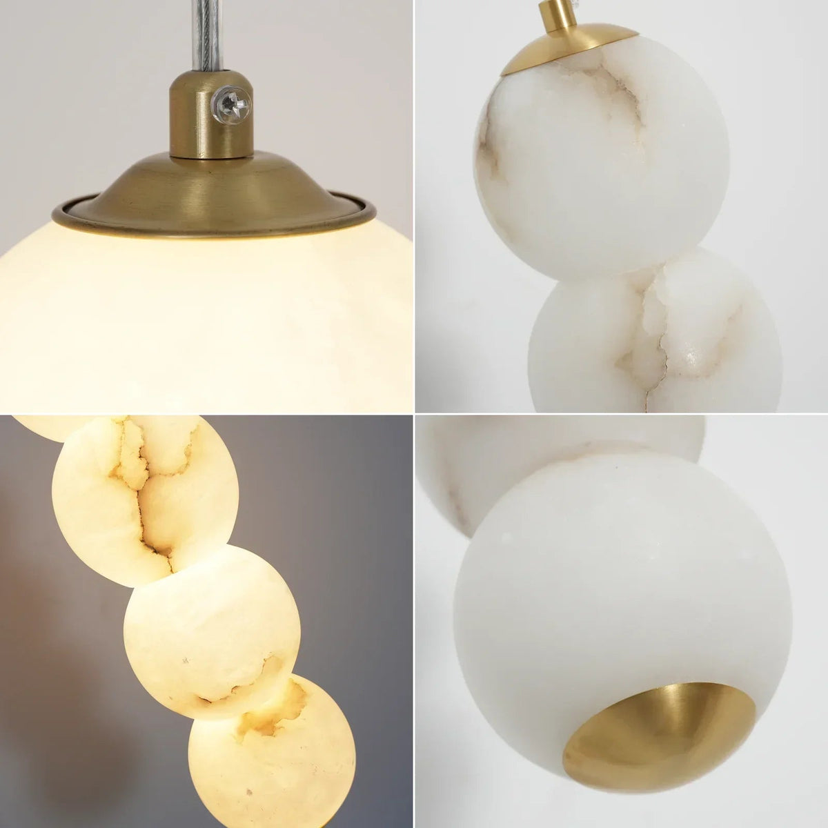 Alabaster Pearl Pendant Light