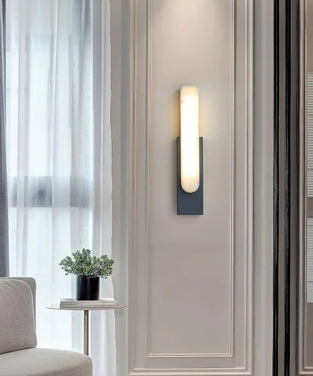 Alabaster Rectangle Wall Sconce