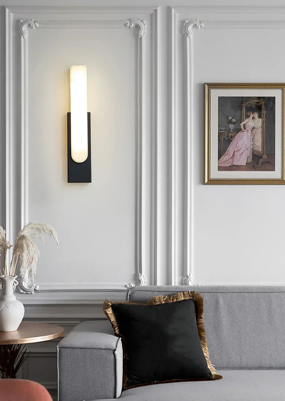 Alabaster Rectangle Wall Sconce