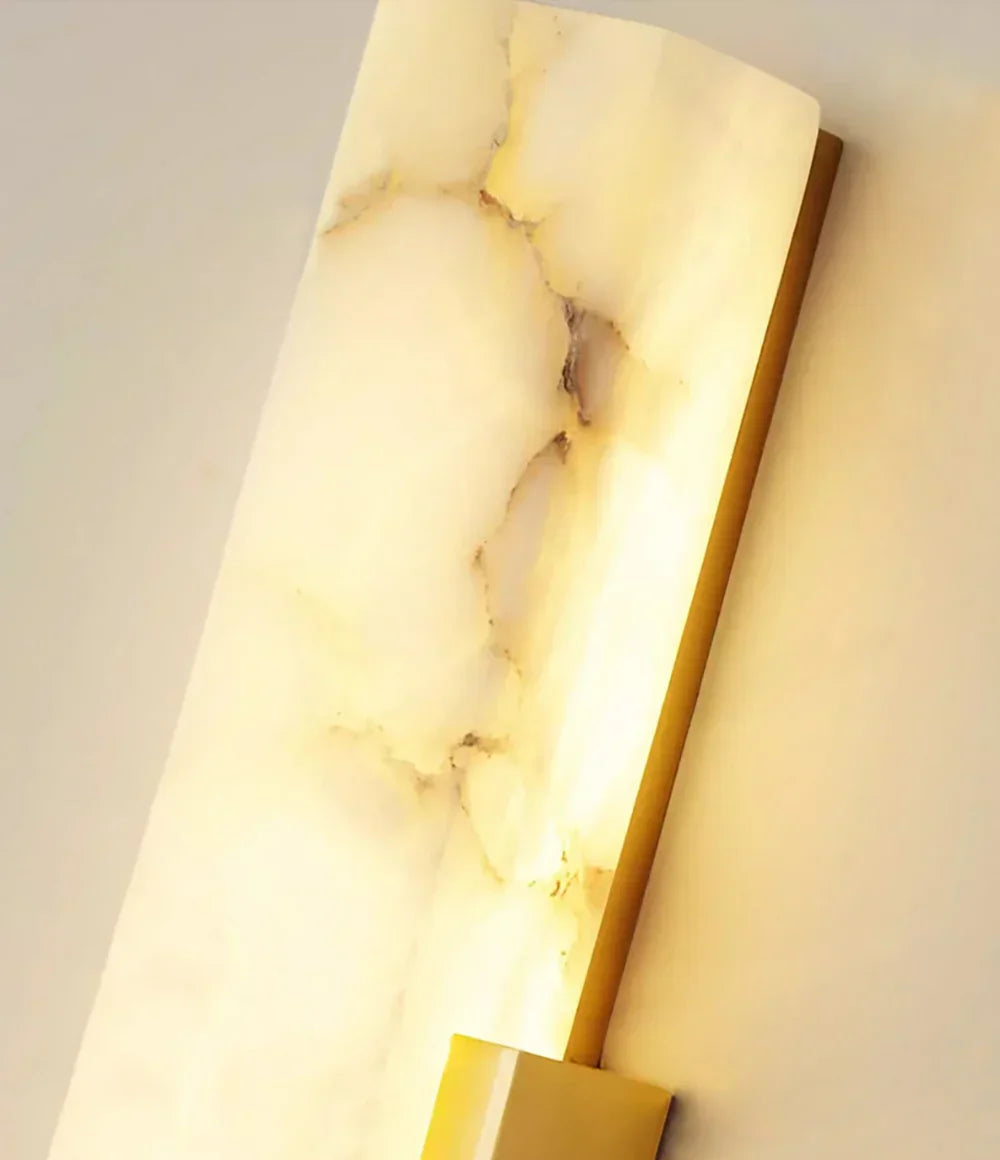 Alabaster Rectangle Wall Sconce