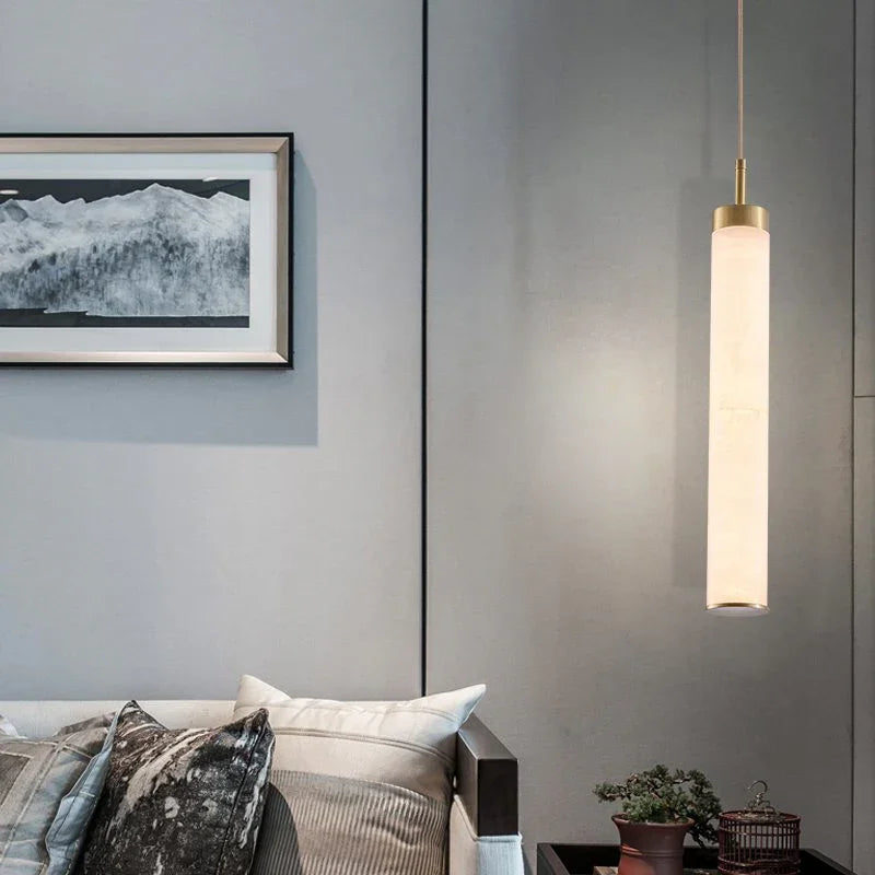 Alabaster Strip Pendant Lights
