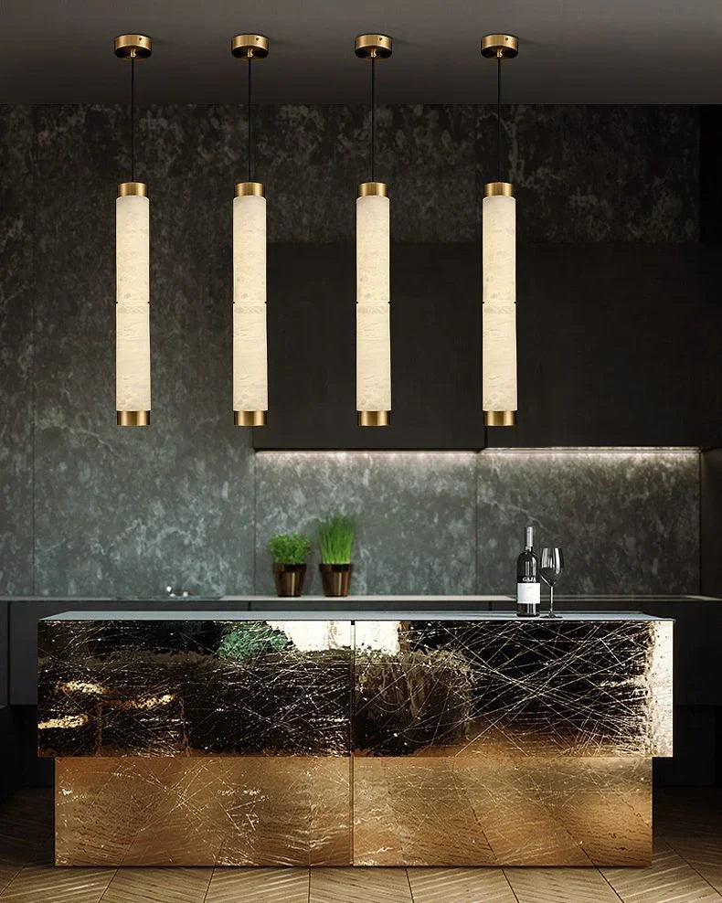 Alabaster Strip Pendant Lights