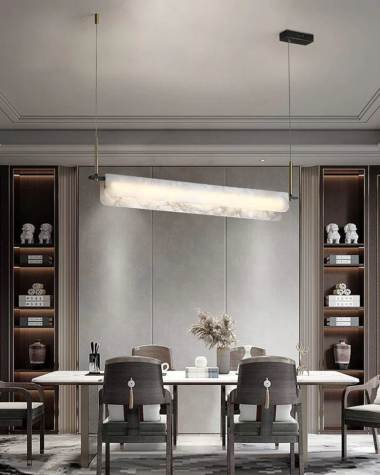 Alabaster Years Linear Pendant Light