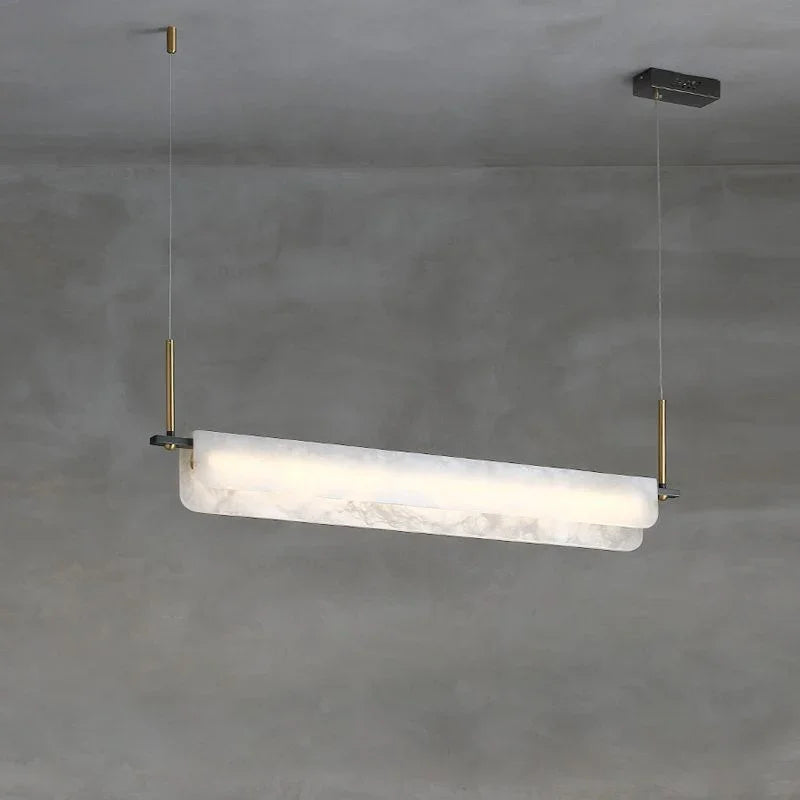 Alabaster Years Linear Pendant Light