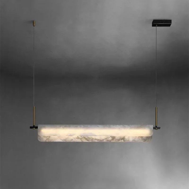 Alabaster Years Linear Pendant Light