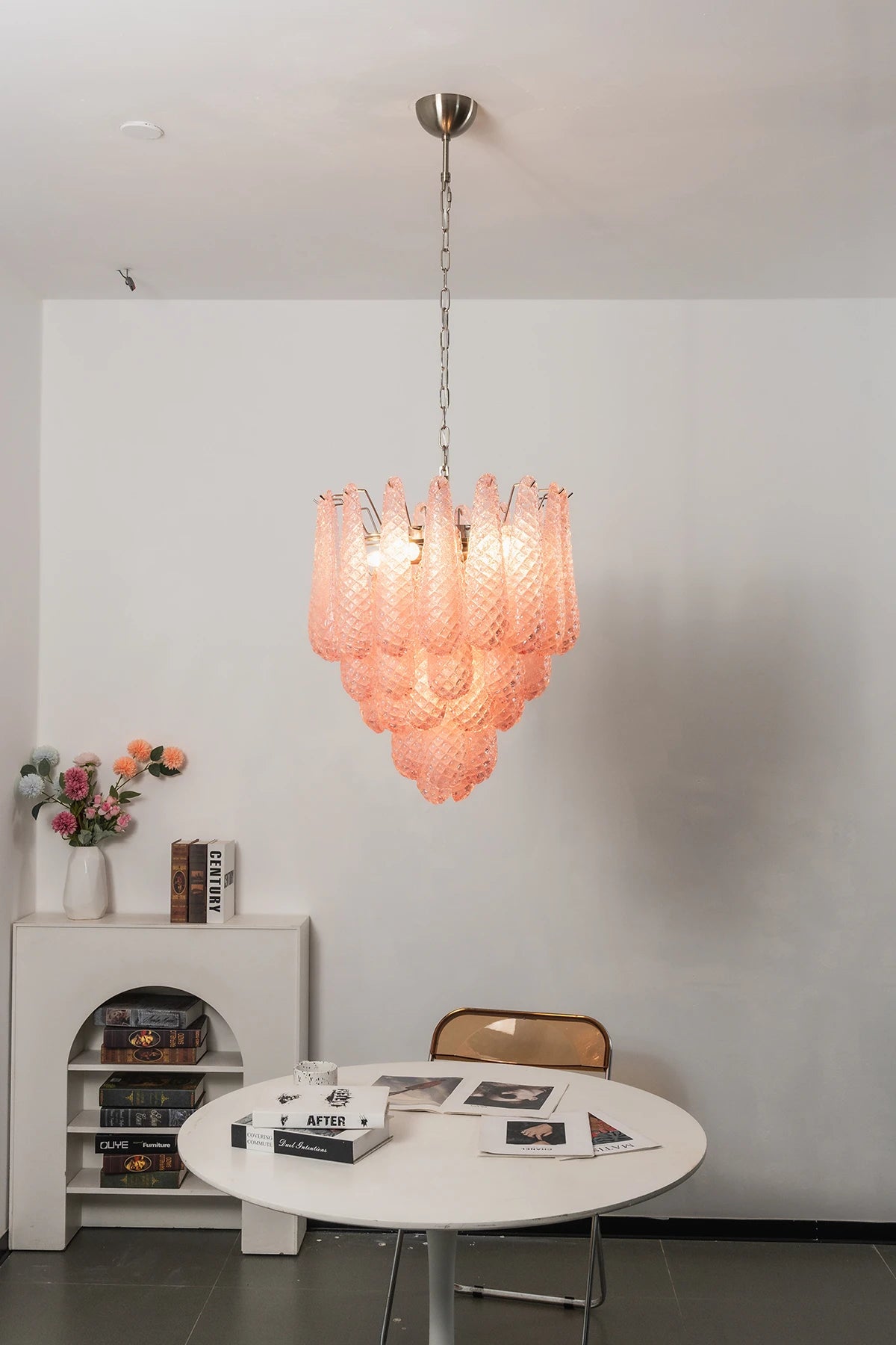 Amaris Tiered Teardrop Glass Chandelier