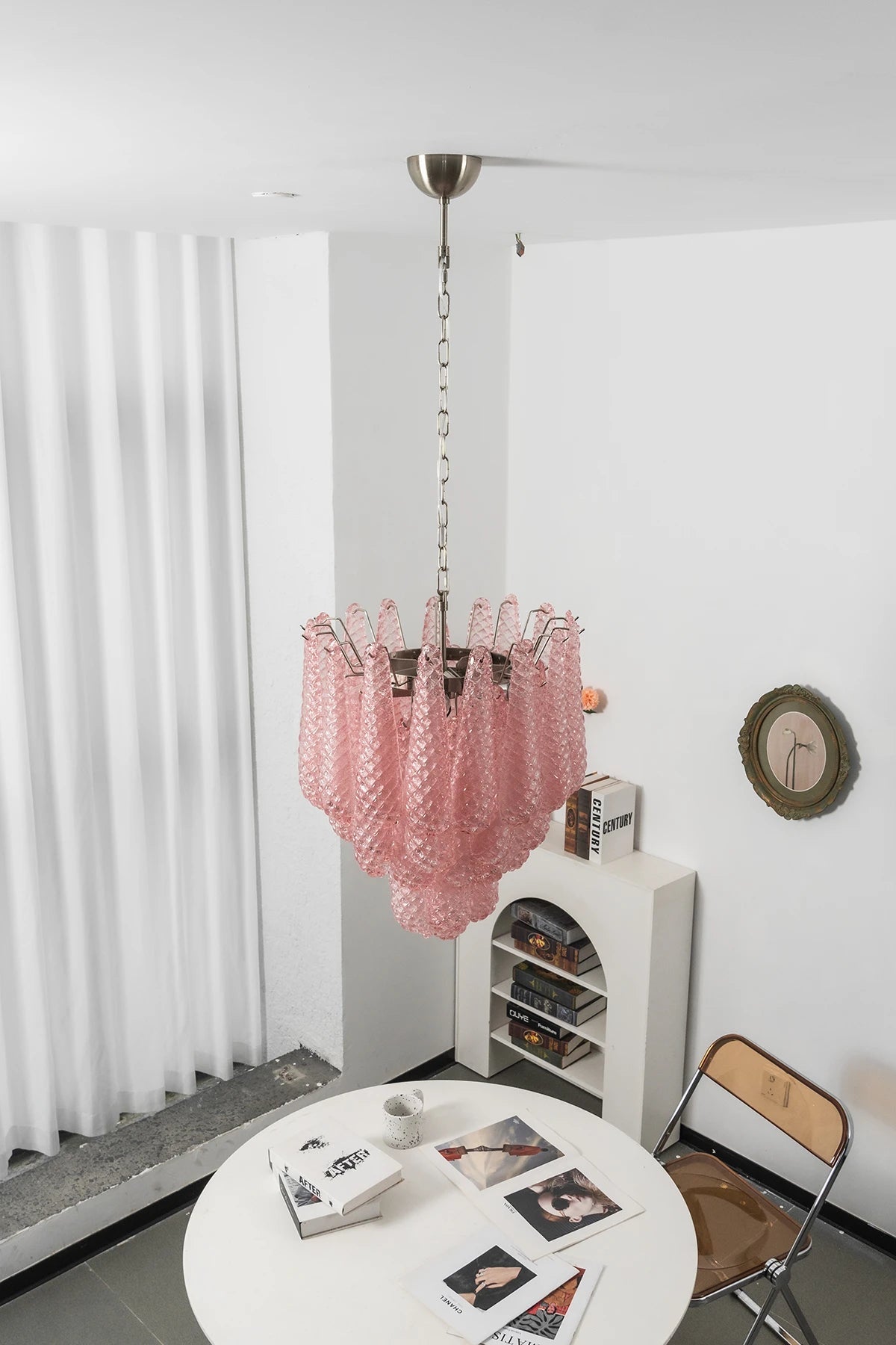 Amaris Tiered Teardrop Glass Chandelier