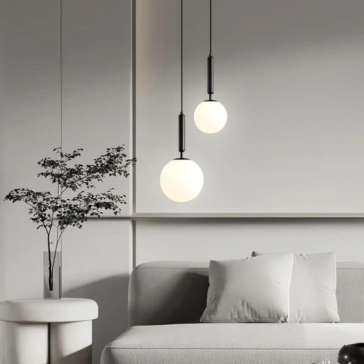 Round Bosso Alabaster Pendant Lamp