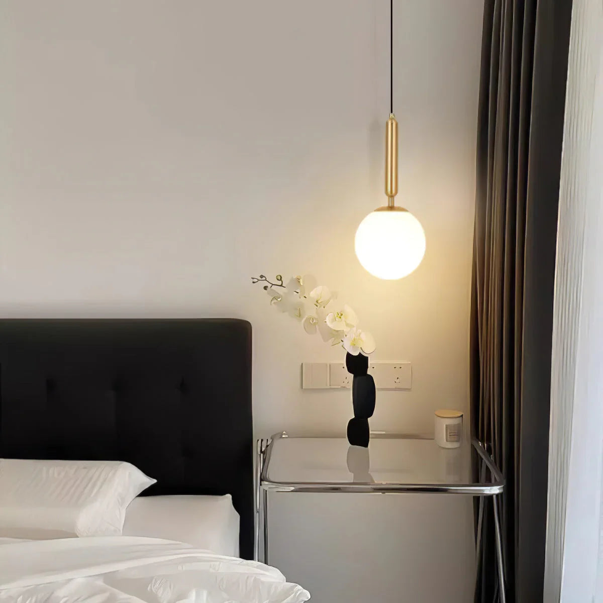 Round Bosso Alabaster Pendant Lamp