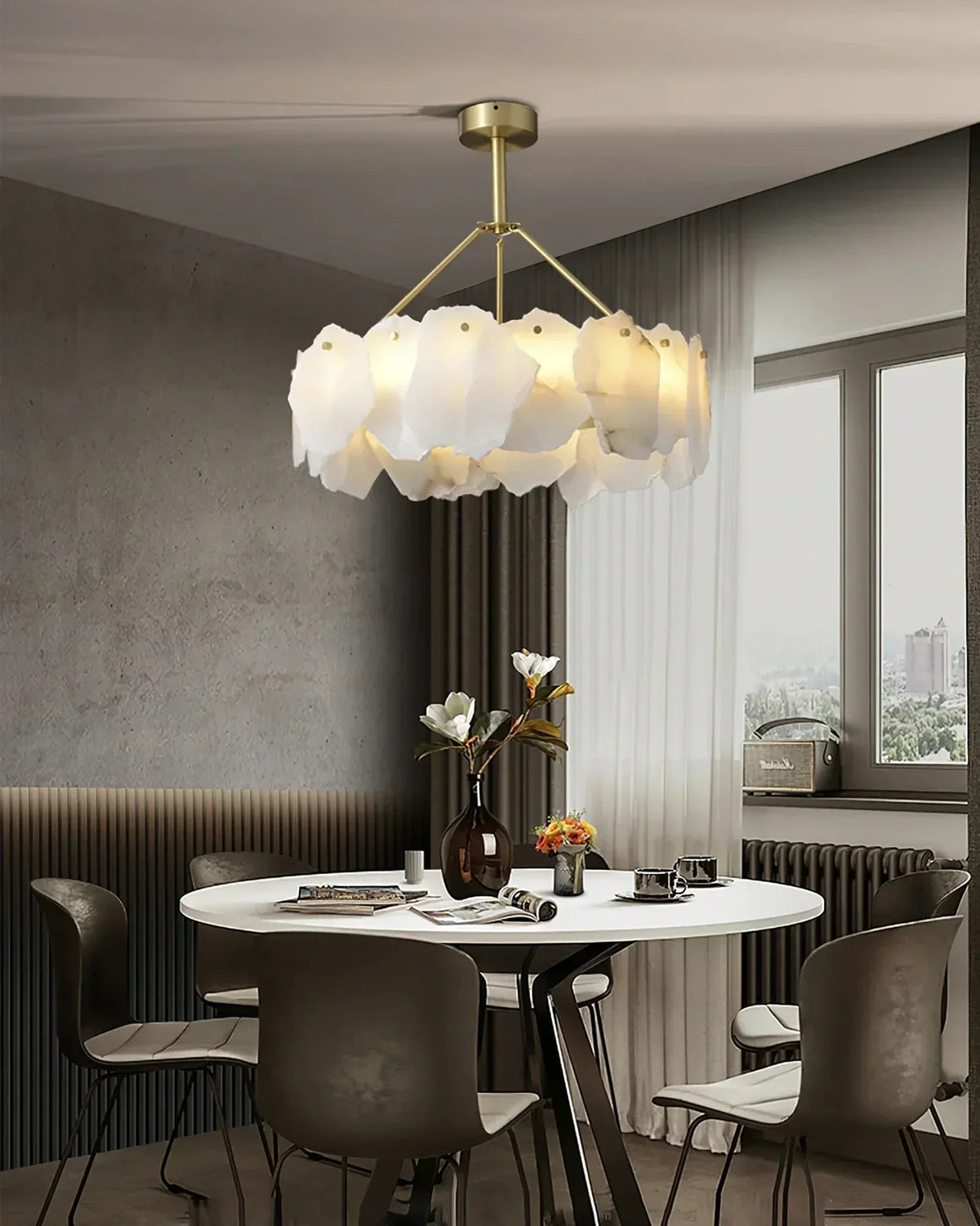 Burton Alabaster Chandelier