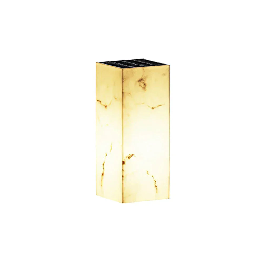 Cube Imitation Marble Landing Outdoor Light