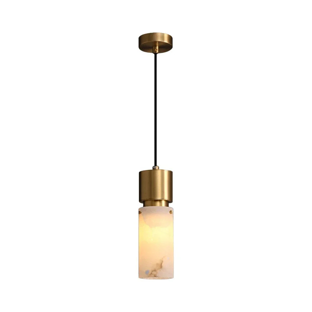 Cylindrical Alabaster Pendant lamp