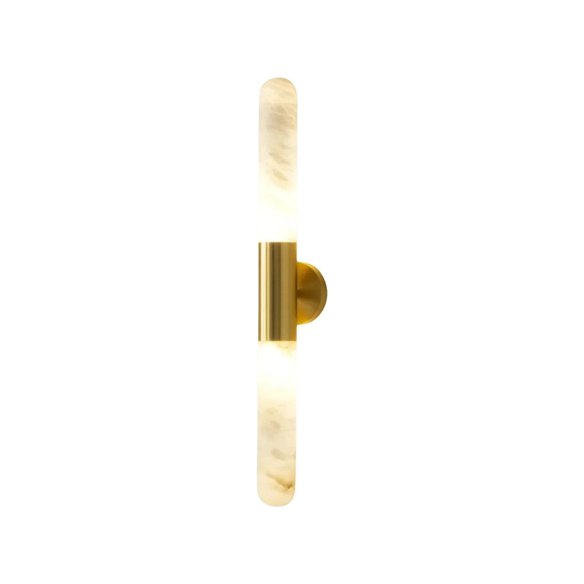 Cylindrical Alabaster Slim Wall Lamp