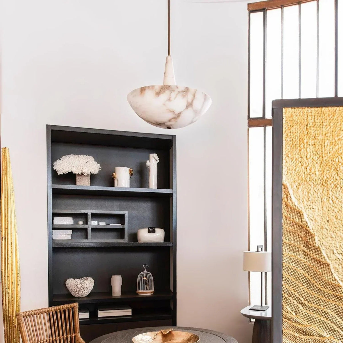 Dome Alabaster Domus Pendant Light