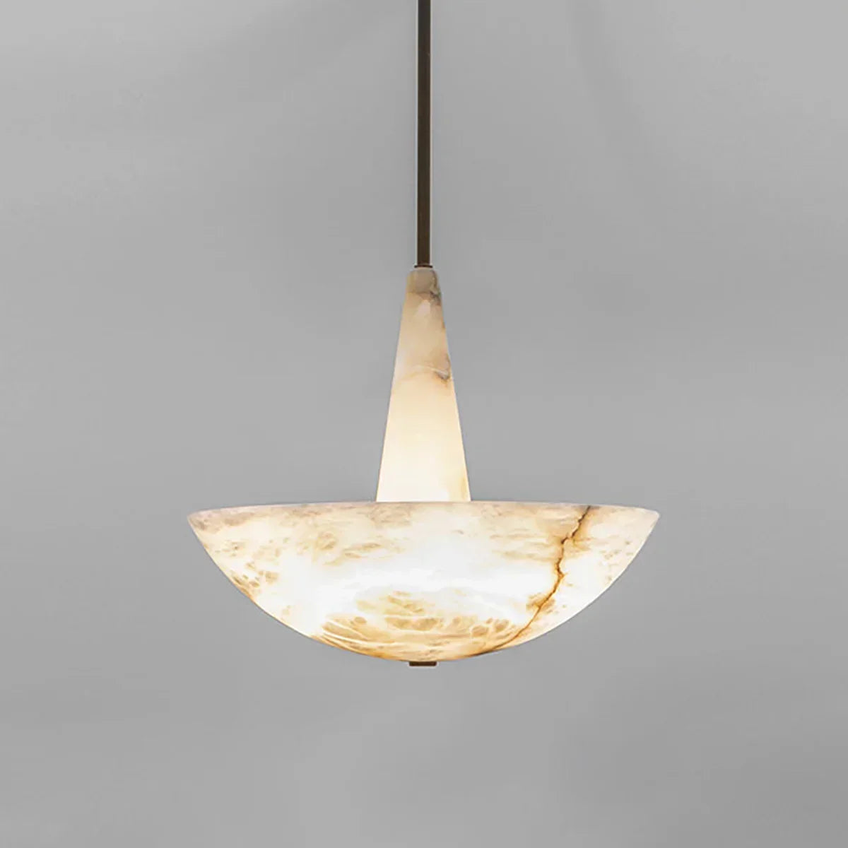 Dome Alabaster Domus Pendant Light
