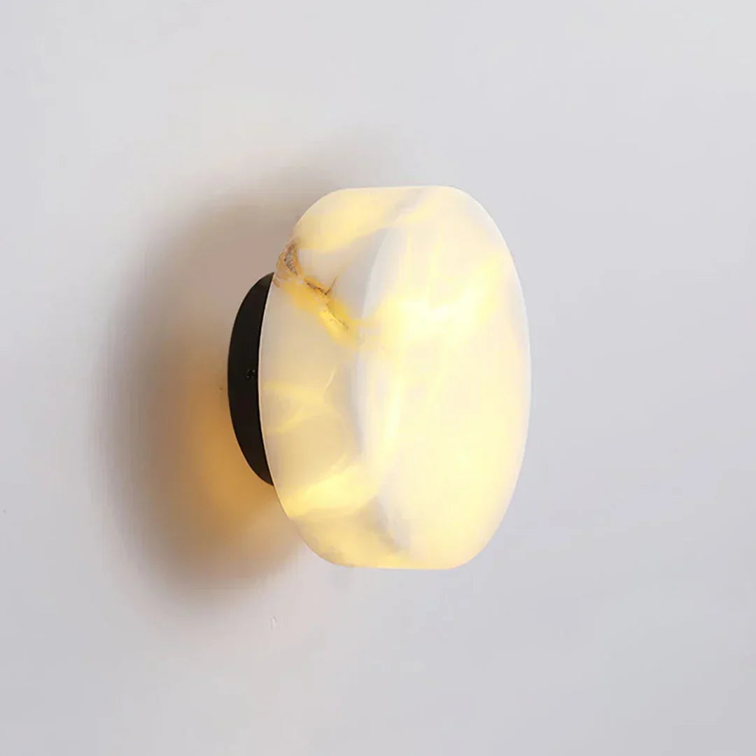 Domino A Cylindrical Alabaster Wall Light