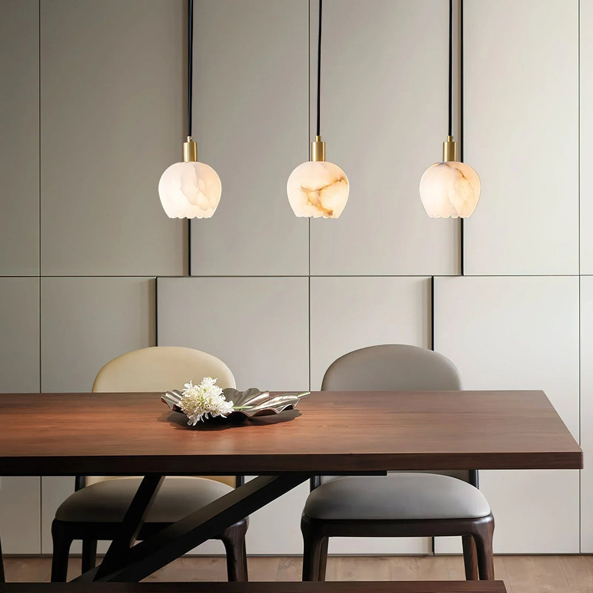 Flower Alabaster Pendant Light