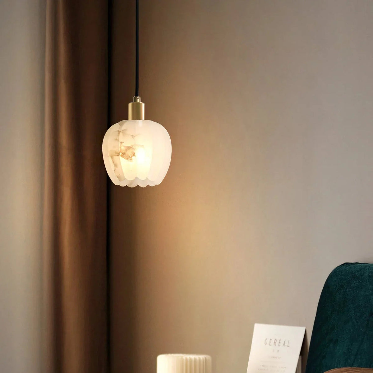 Flower Alabaster Pendant Light