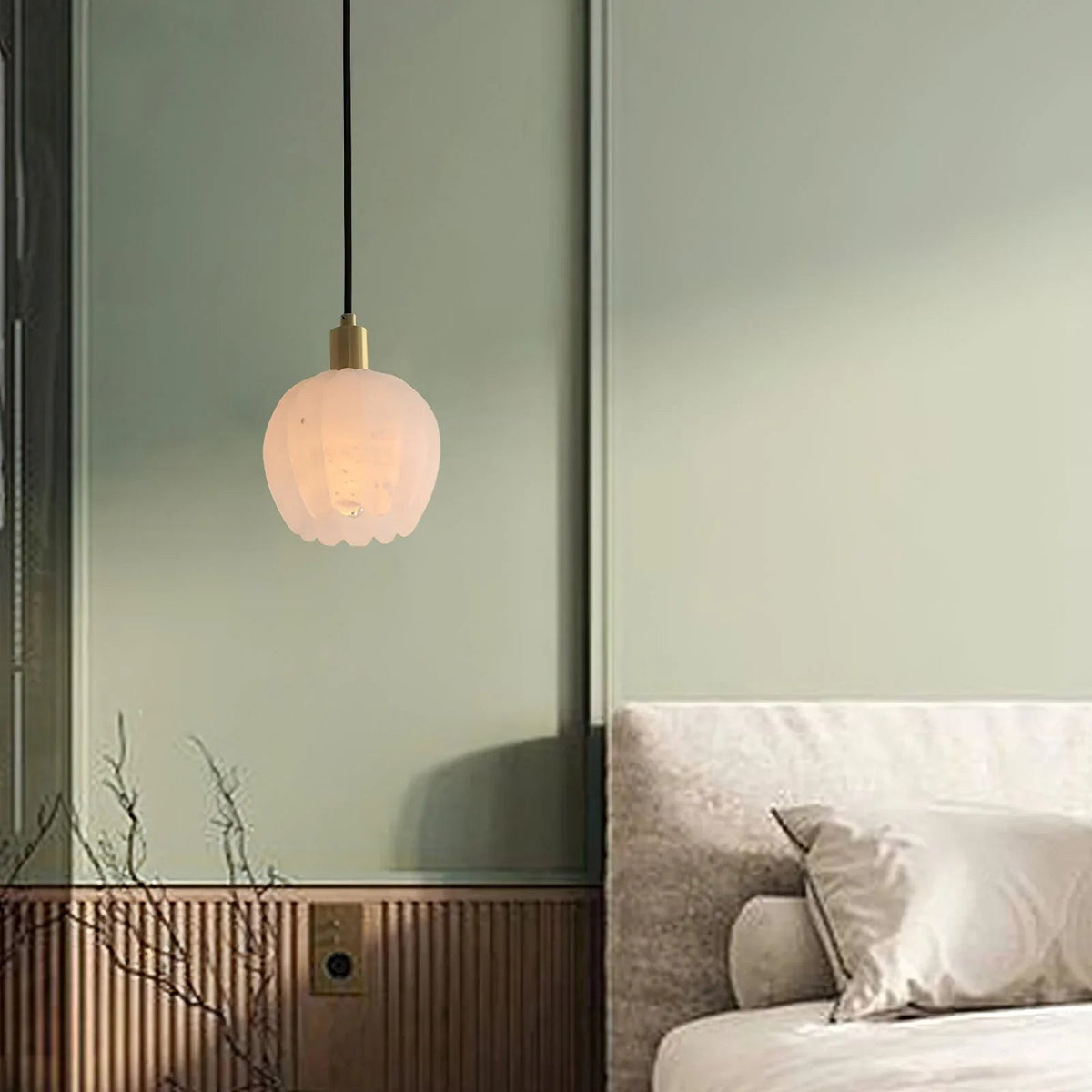 Flower Alabaster Pendant Light