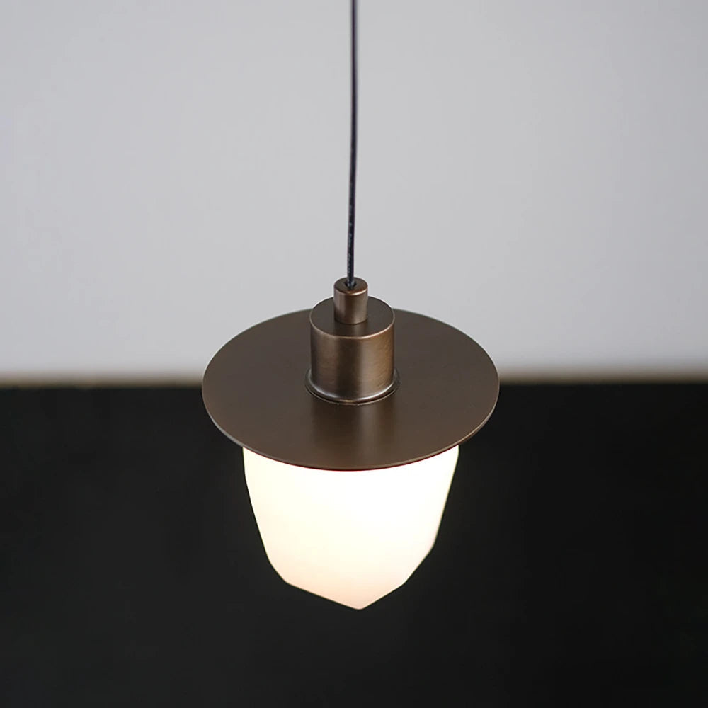 Faceted Alabaster Pendant Light