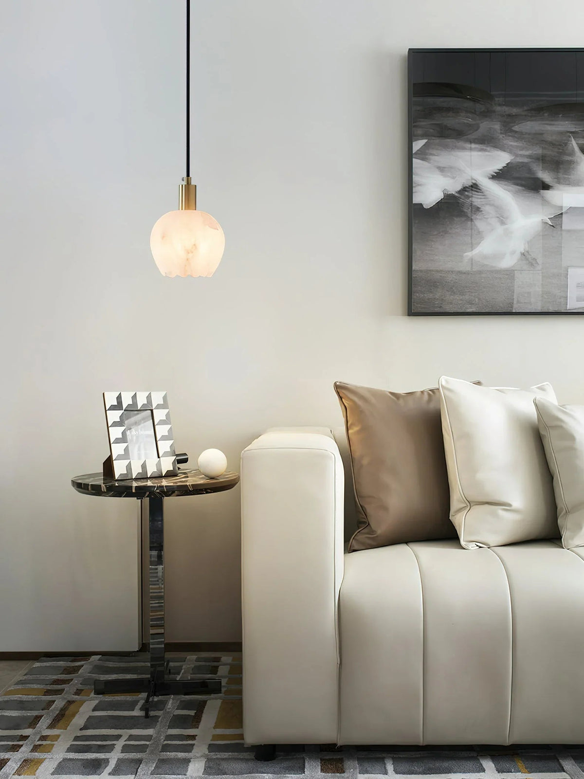 Flower Alabaster Pendant Light