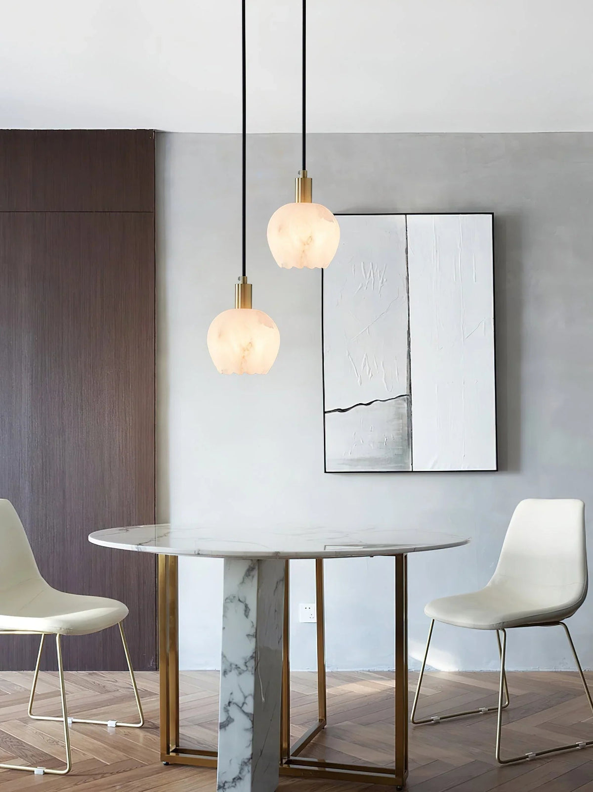 Flower Alabaster Pendant Light