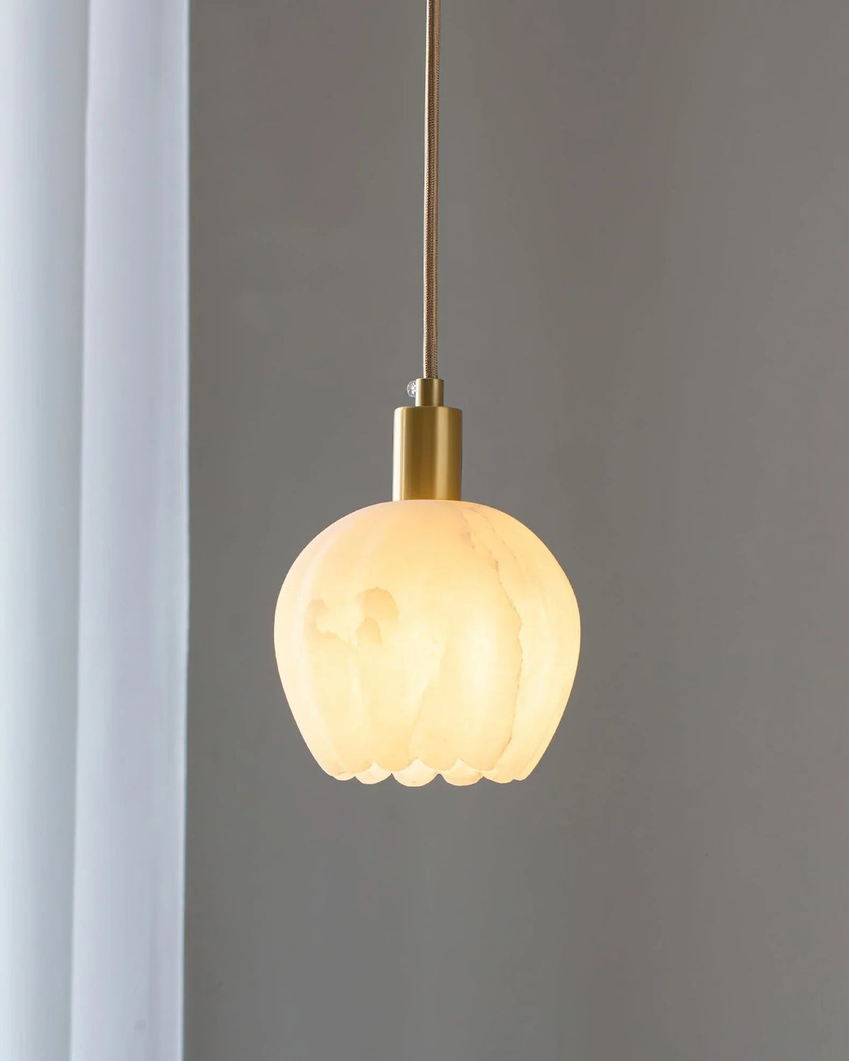Flower Alabaster Pendant Light