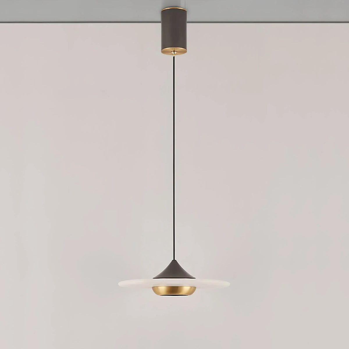 Flying Saucer Alabaster Pendant Lamp