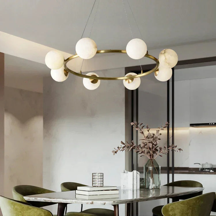Helix Alabaster Chandelier