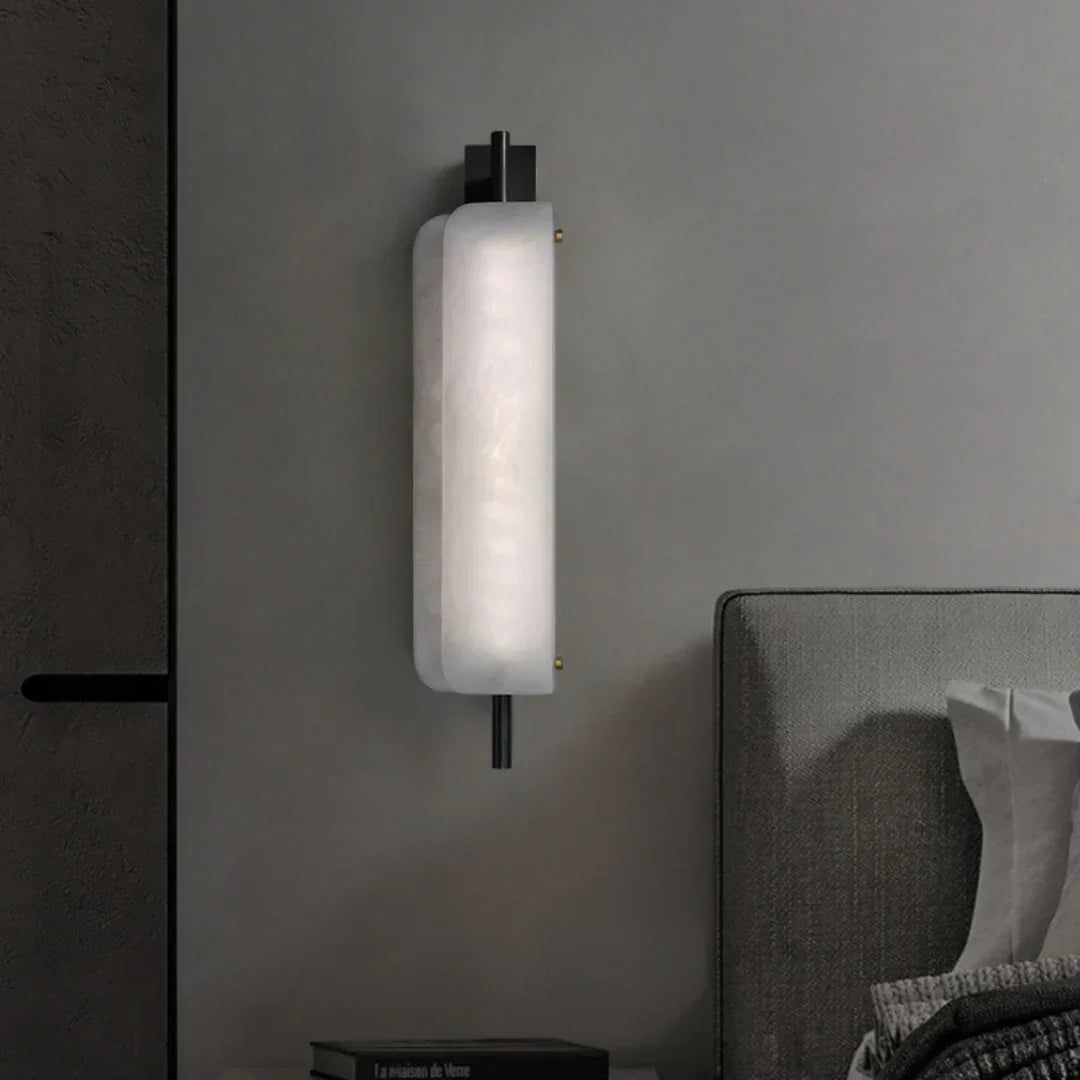 Jorge White Alabaster Wall Lamp